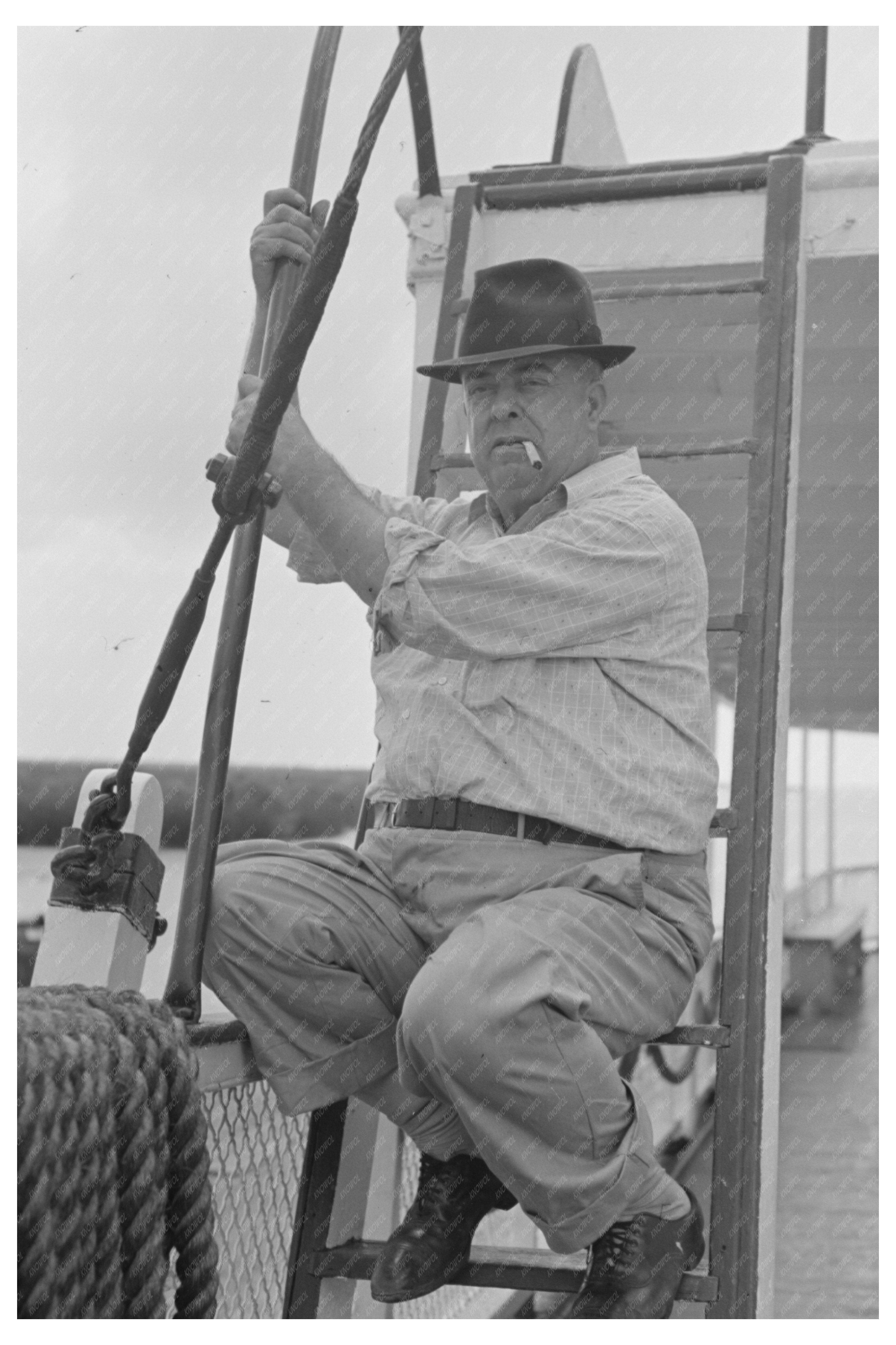 First Mate on El Rito Packet Boat New Orleans 1938