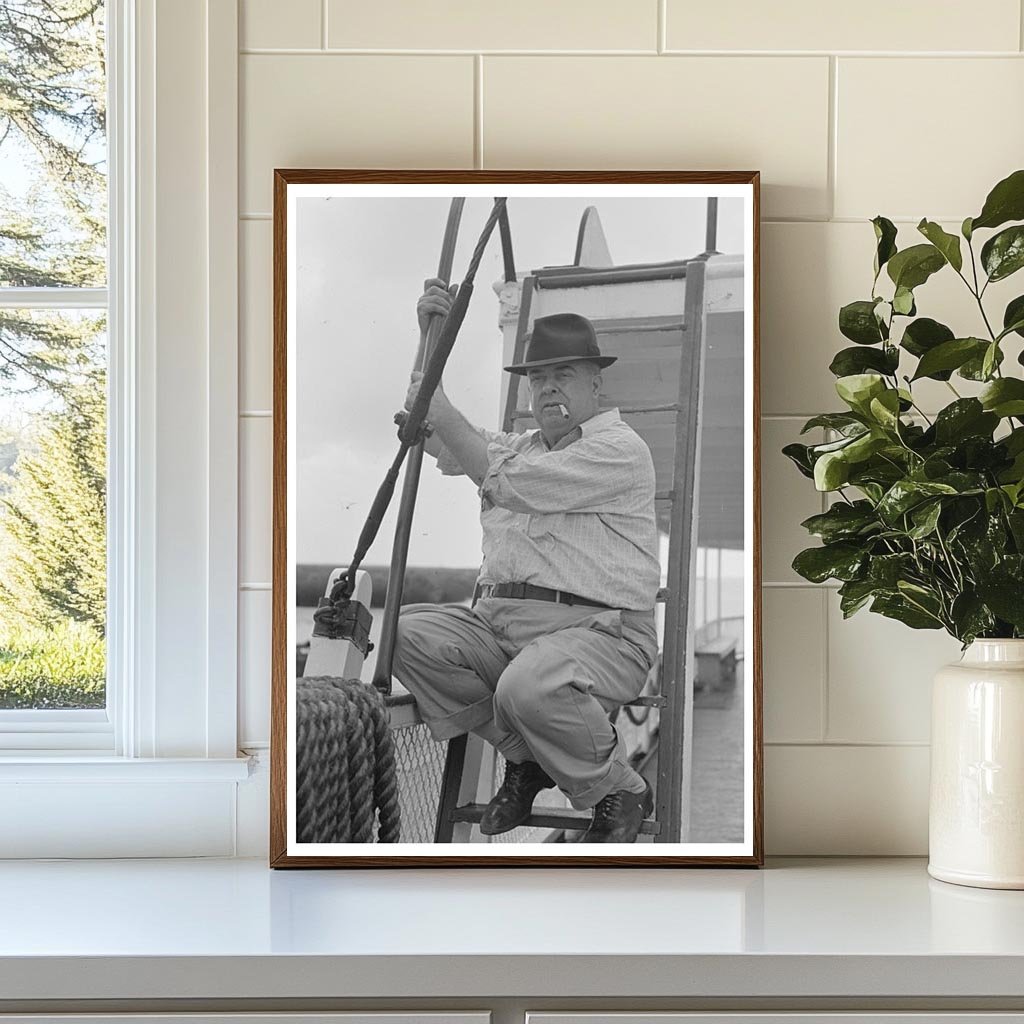 First Mate on El Rito Packet Boat New Orleans 1938