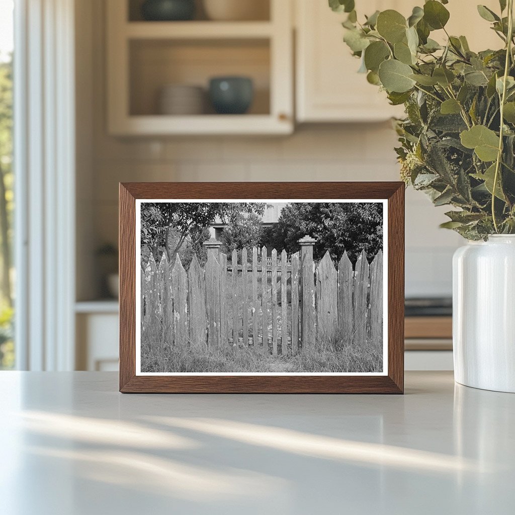 Vintage Gate and Fence in Paulina Louisiana 1938