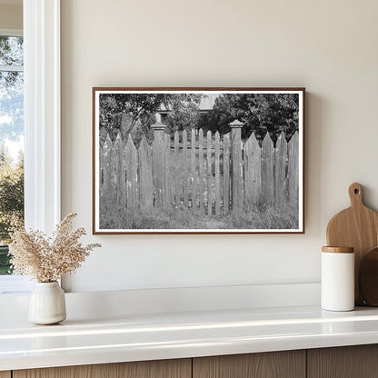 Vintage Gate and Fence in Paulina Louisiana 1938