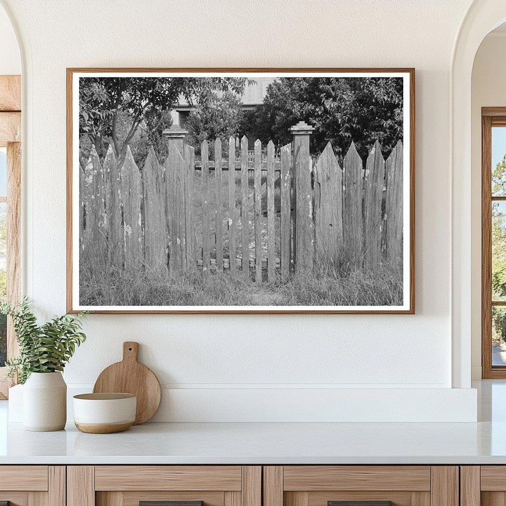 Vintage Gate and Fence in Paulina Louisiana 1938