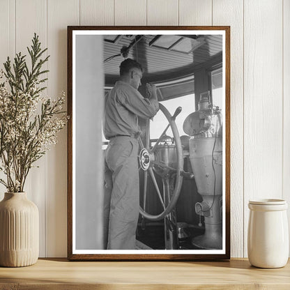 Tugboat Captain on Lower Mississippi River 1938