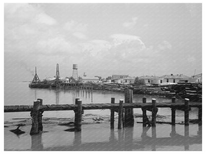 Waterfront View in Burrwood Louisiana September 1938