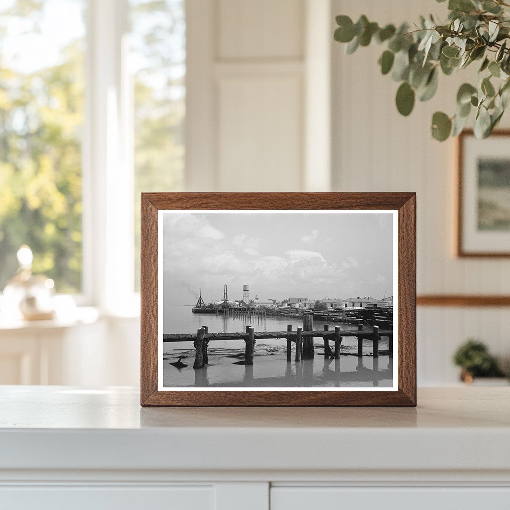 Waterfront View in Burrwood Louisiana September 1938