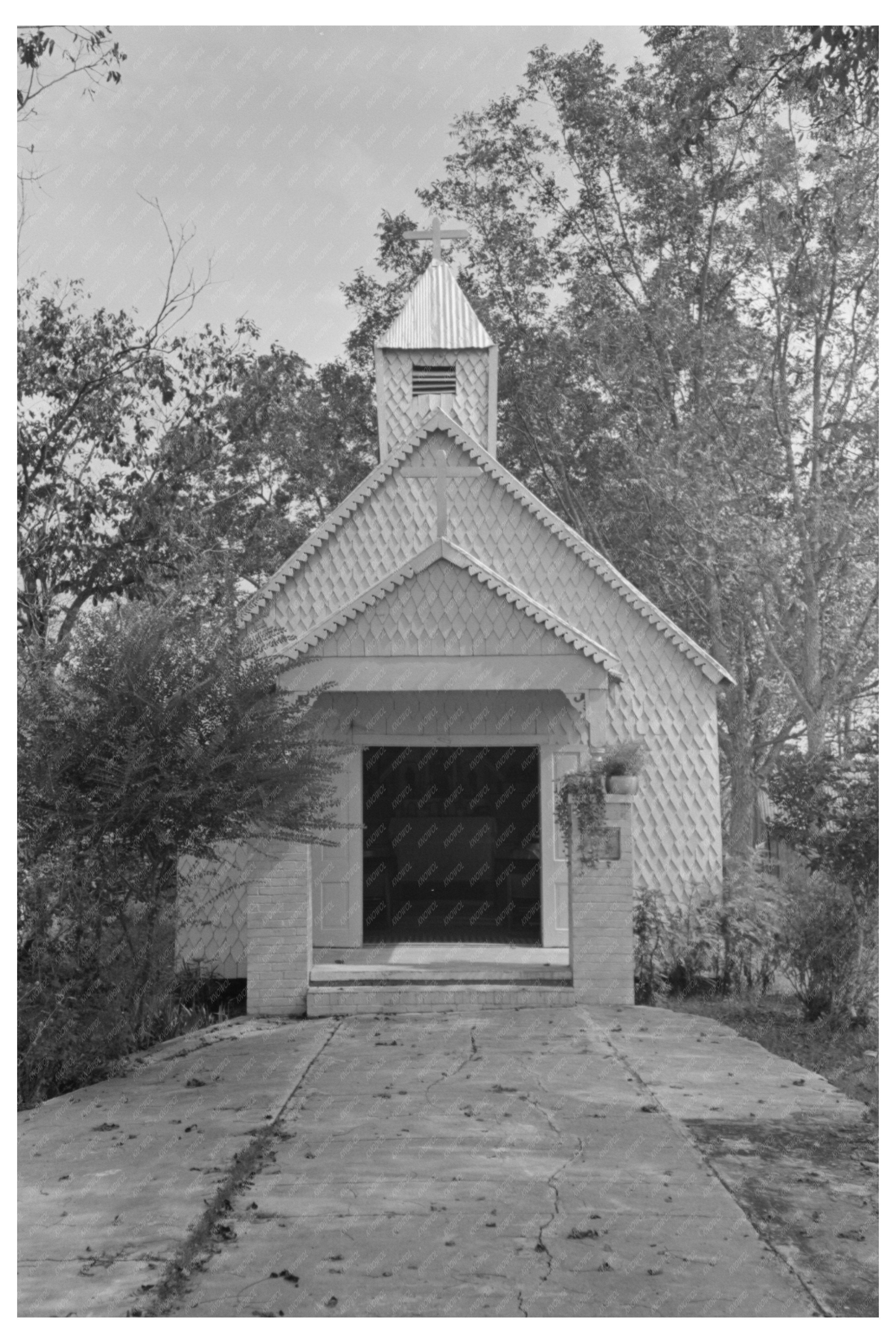 Vintage Chapel Near Donaldsonville Louisiana 1938