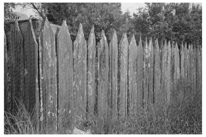 Vintage Picket Fence in Paulina Louisiana 1938