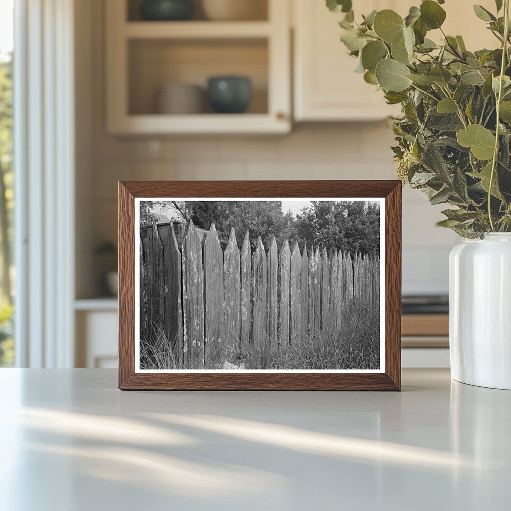 Vintage Picket Fence in Paulina Louisiana 1938