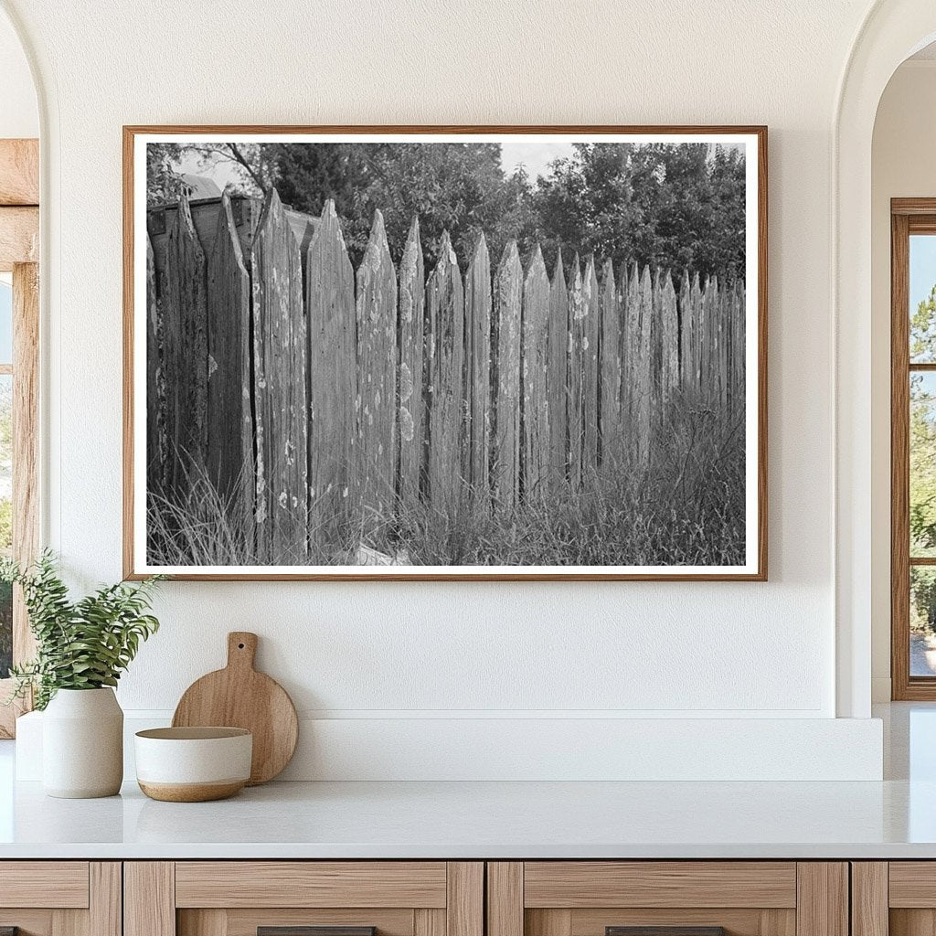 Vintage Picket Fence in Paulina Louisiana 1938