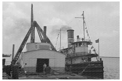 Tugboat in Burrwood Louisiana September 1938