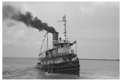 U.S. Engineers Tugboat Burrwood Louisiana September 1938