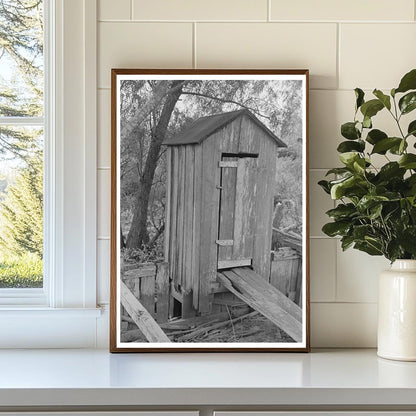 Vintage Waterfront Privy in Olga Louisiana 1938