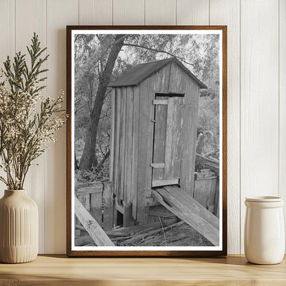 Vintage Waterfront Privy in Olga Louisiana 1938