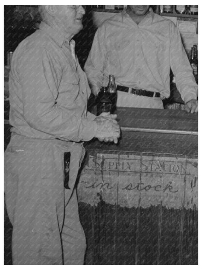 Vintage Bar Scene in Olga Louisiana 1938