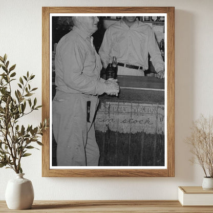 Vintage Bar Scene in Olga Louisiana 1938