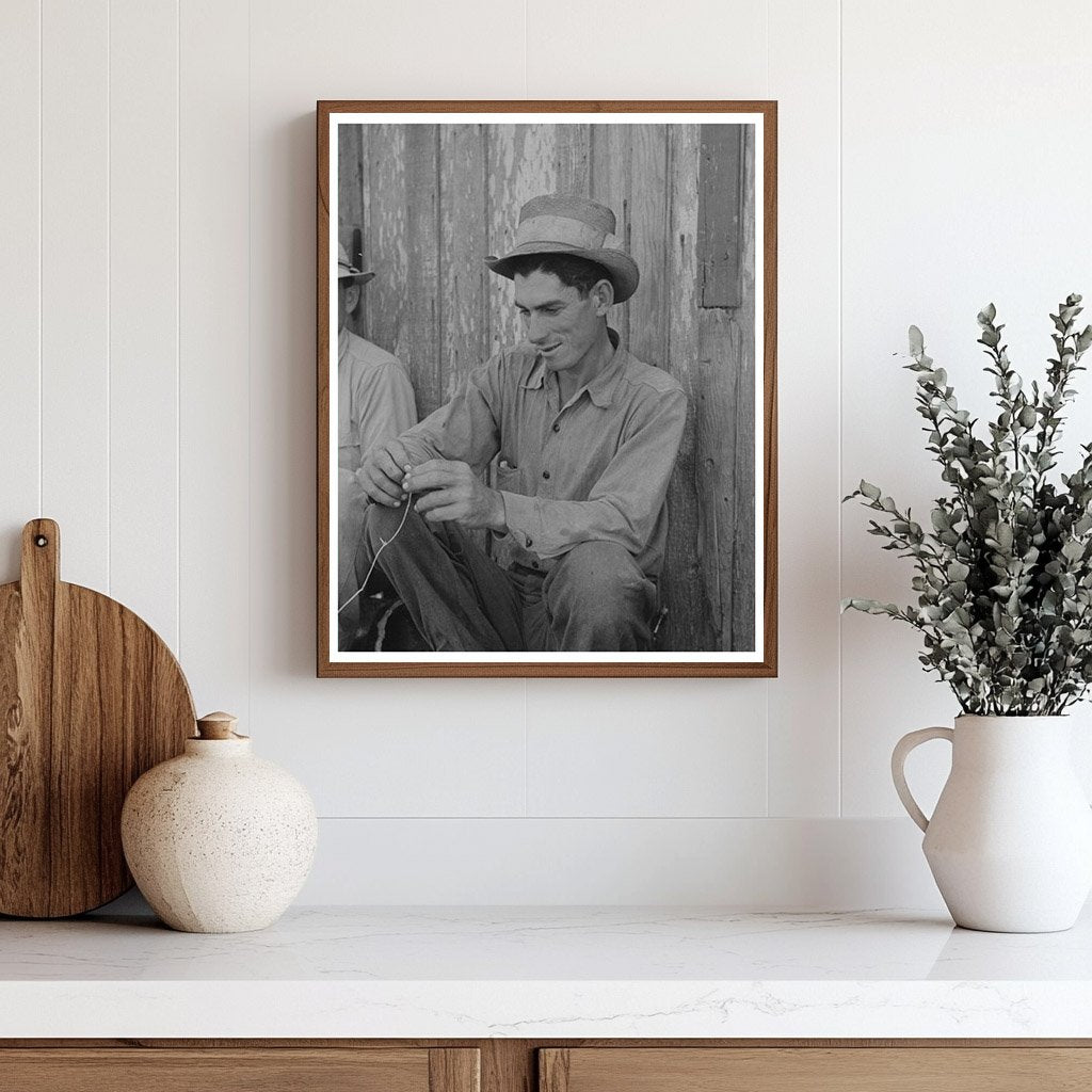 Louisiana Sugarcane Workers October 1938 Historical Image