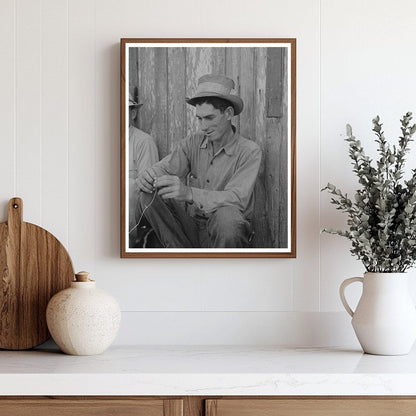 Louisiana Sugarcane Workers October 1938 Historical Image