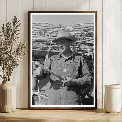 Vintage Sugarcane Workers Louisiana October 1938 Photo