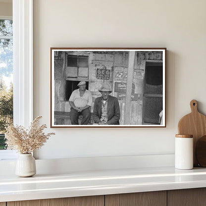 Vintage 1938 Porch Conversation in Jeanerette Louisiana