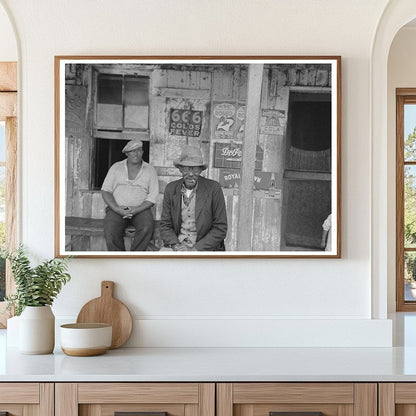 Vintage 1938 Porch Conversation in Jeanerette Louisiana