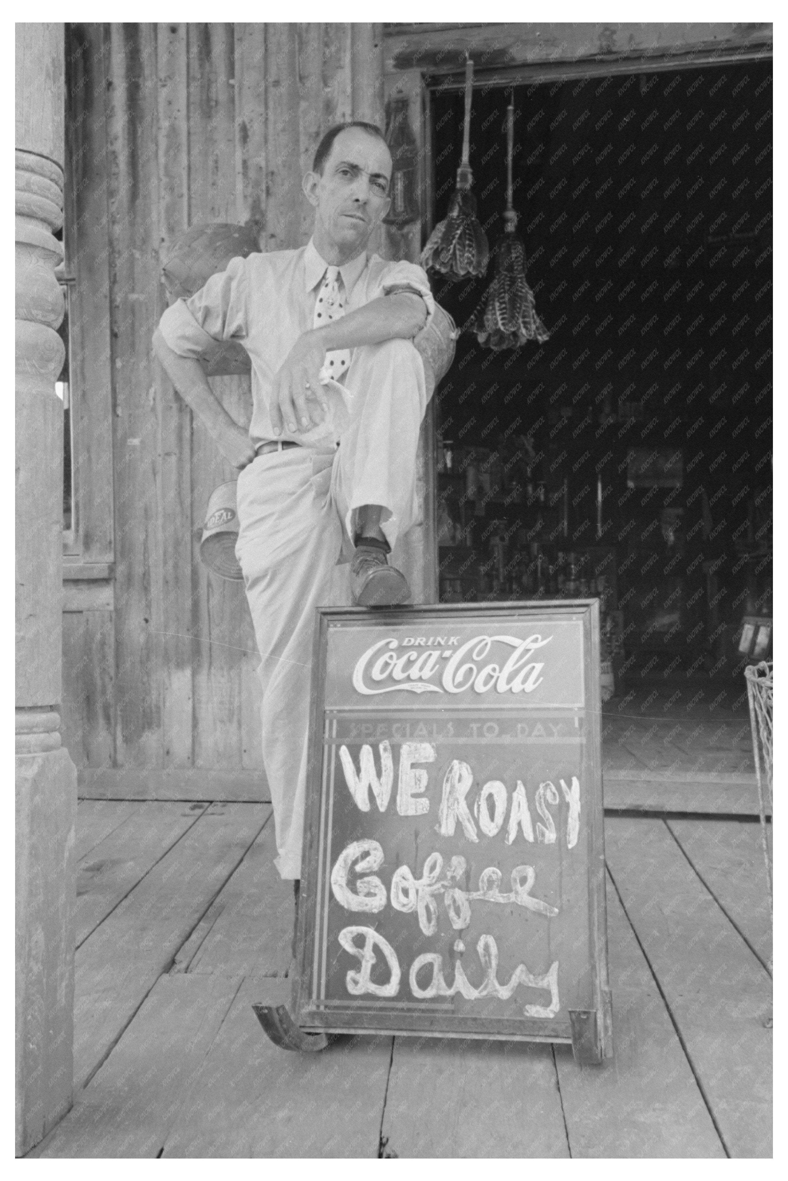 Vintage Grocery Store in Jeanerette Louisiana 1938