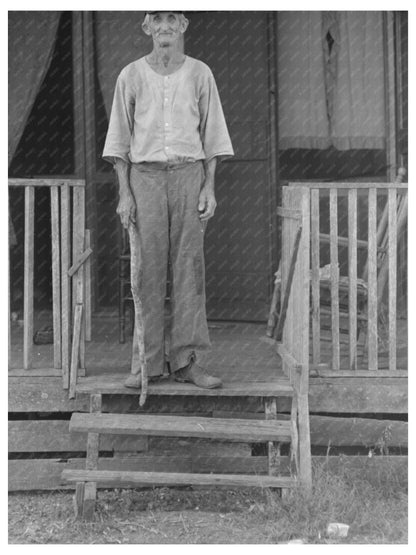 Old Farmer in Lutcher Louisiana October 1938 Vintage Photo