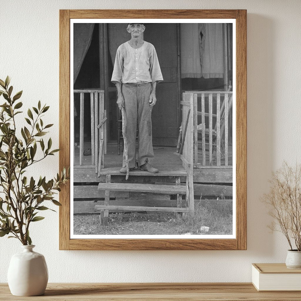 Old Farmer in Lutcher Louisiana October 1938 Vintage Photo