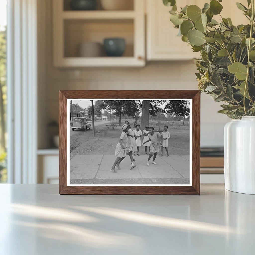 Young Girls Playing in Lafayette Louisiana 1938