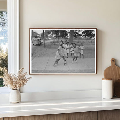 Young Girls Playing in Lafayette Louisiana 1938