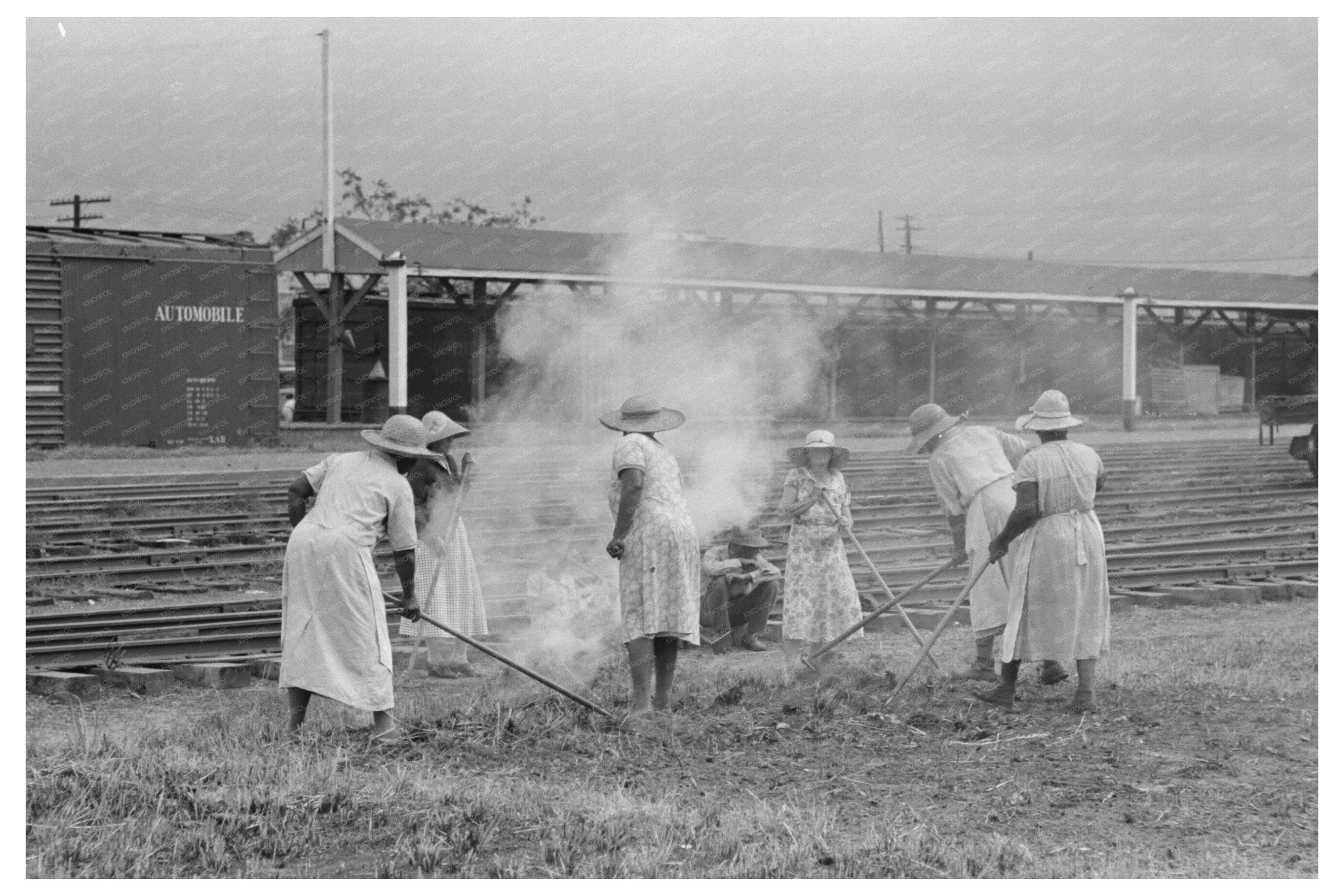 Women Working on Railroad Tracks Picayune Mississippi 1938