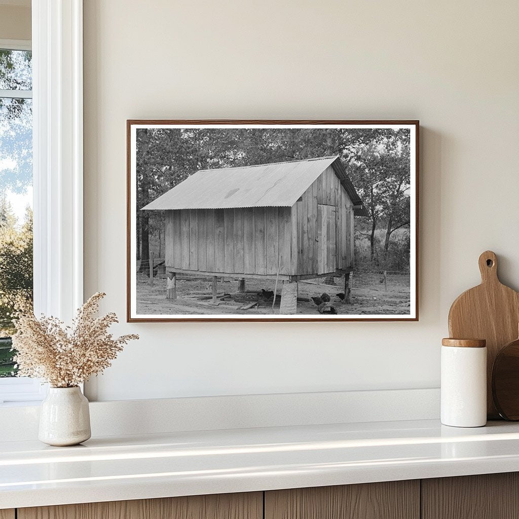 Vintage Shed on Stilts Amite Louisiana 1938