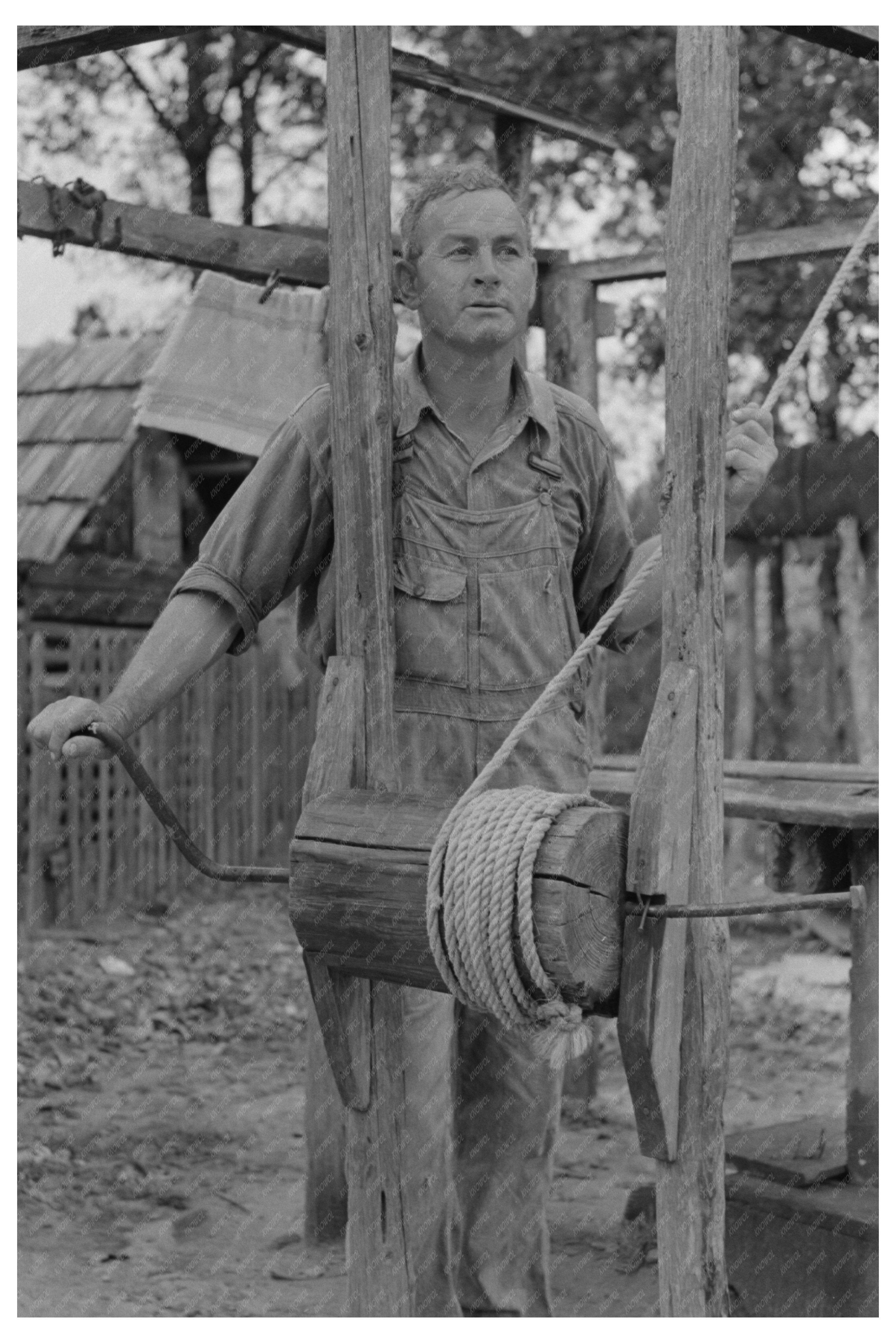 Cut-Over Farmer in Louisiana October 1938