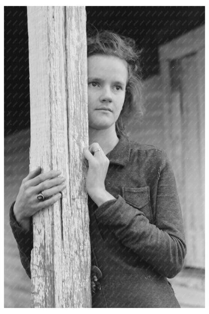 Farm Girl by Wagon Near Morganza Louisiana 1938