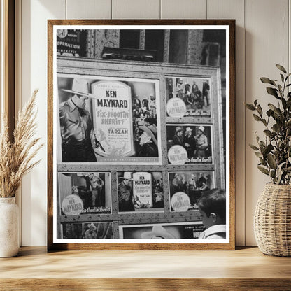 Young Boy Staring at Movie Display New Iberia 1938