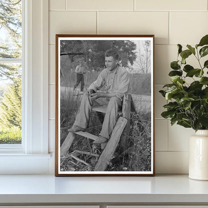 Louisiana Day Laborer in Cane Fields October 1938