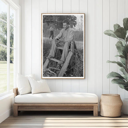 Louisiana Day Laborer in Cane Fields October 1938