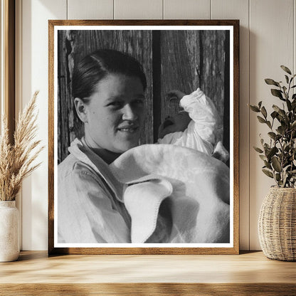 Woman and Child in Sugarcane Fields New Iberia 1938