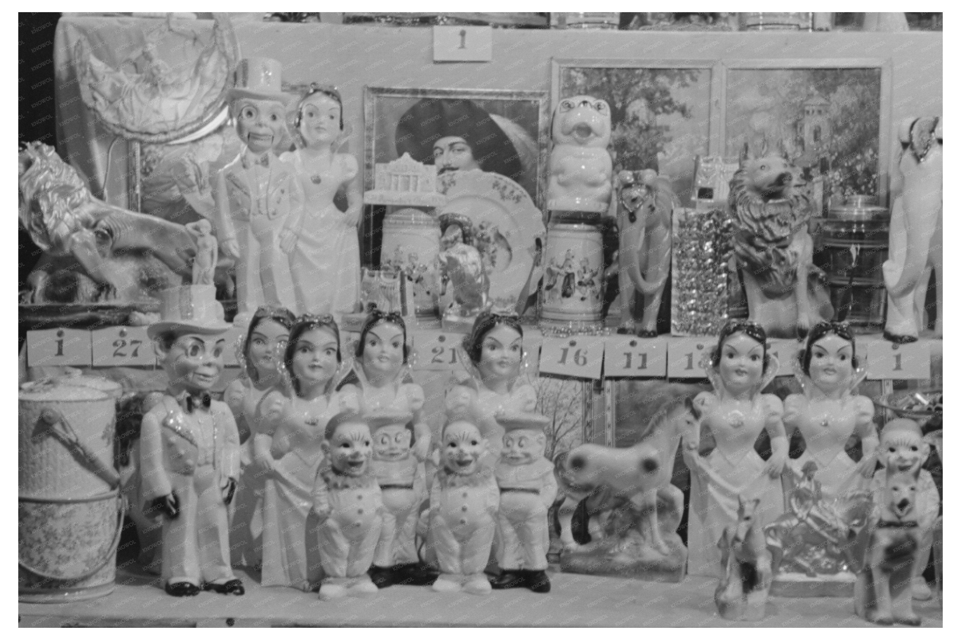 Vintage Carnival Concession in Jeanerette Louisiana 1938