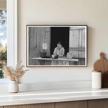 Vintage 1938 Photo of Farm Security Clients Wife in Louisiana