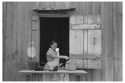 Vintage Photograph of Farm Family in Louisiana 1938