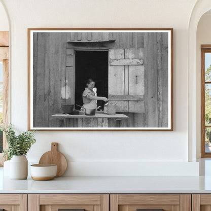 Vintage Photograph of Farm Family in Louisiana 1938