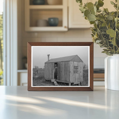 Vintage Shack of Day Laborer in Southern Louisiana 1938