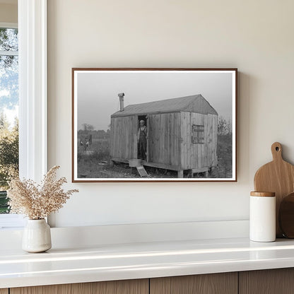 Vintage Shack of Day Laborer in Southern Louisiana 1938