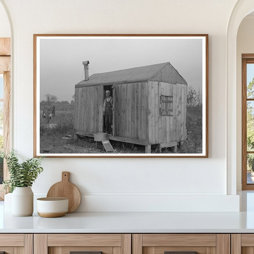 Vintage Shack of Day Laborer in Southern Louisiana 1938