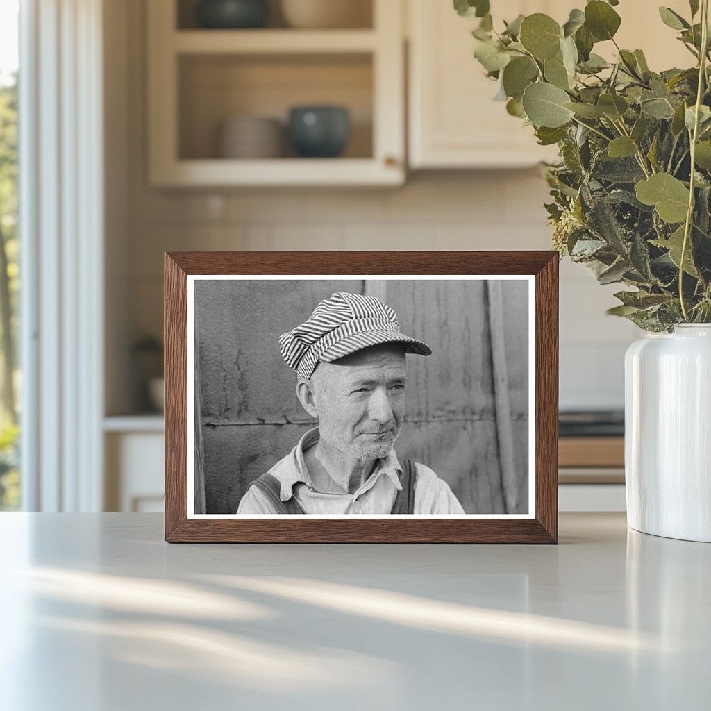 Vintage 1938 Photograph of Sugarcane Laborer in Louisiana