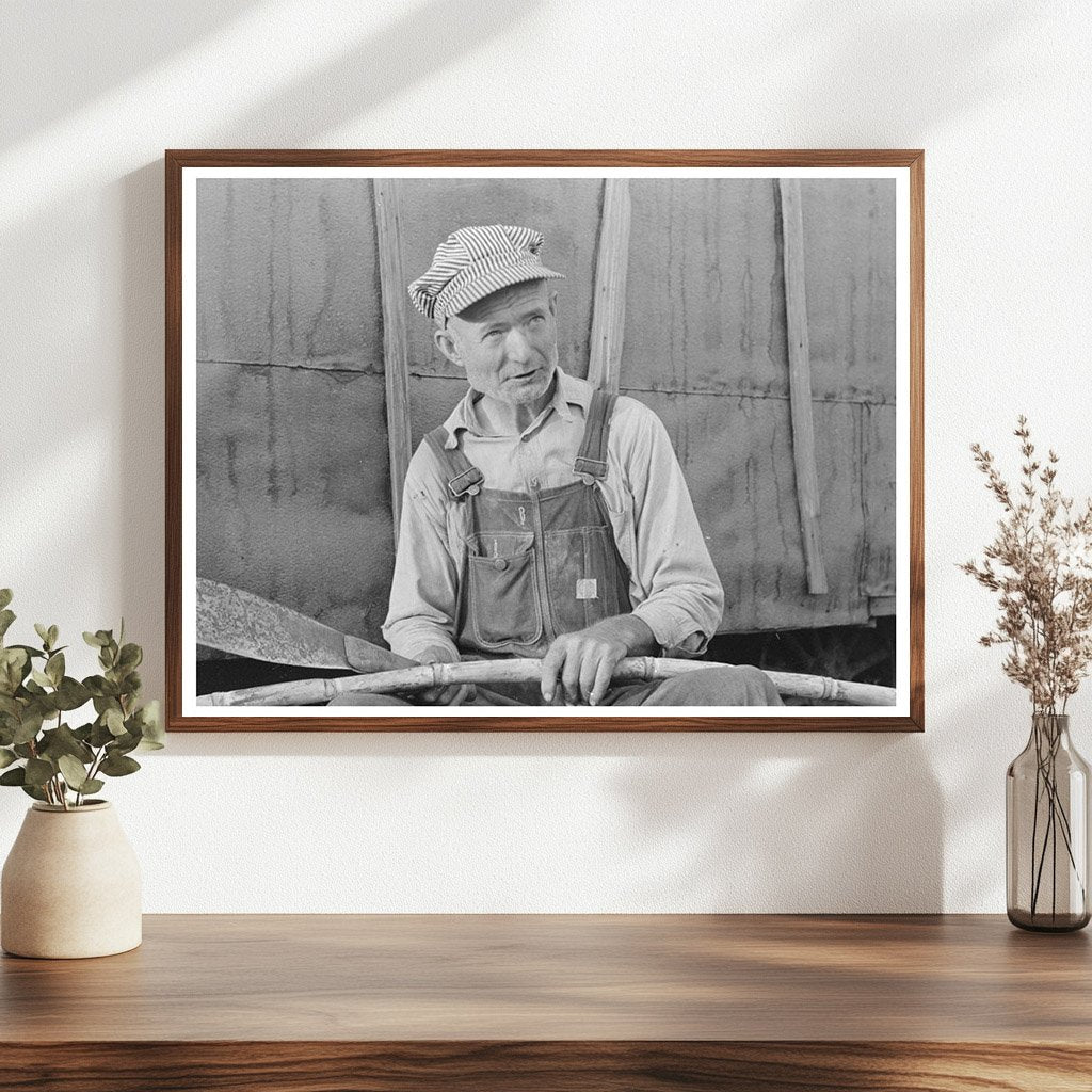 Louisiana Day Laborer with Sugarcane Knife 1938