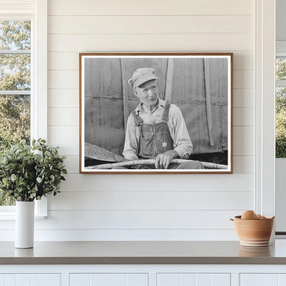 Louisiana Day Laborer with Sugarcane Knife 1938