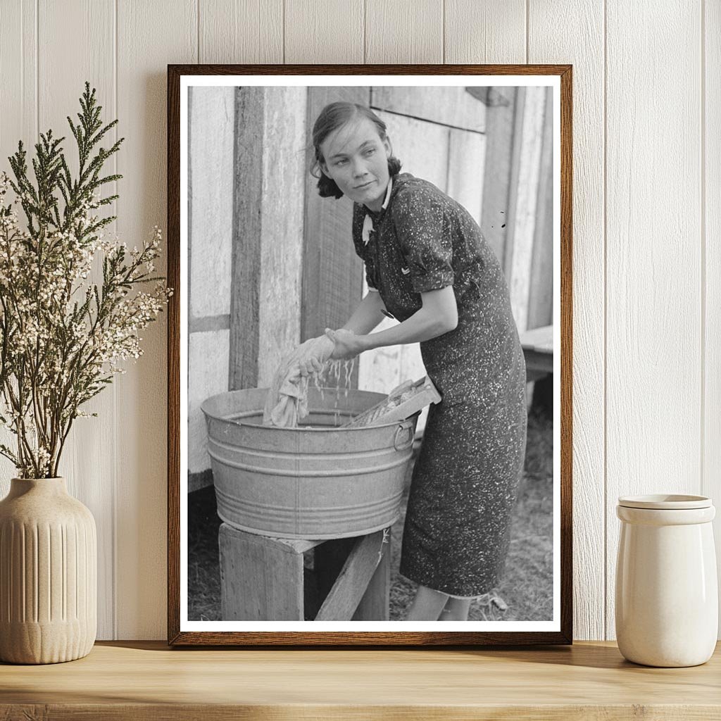 Farmers Wife Washing Clothes in Louisiana November 1938