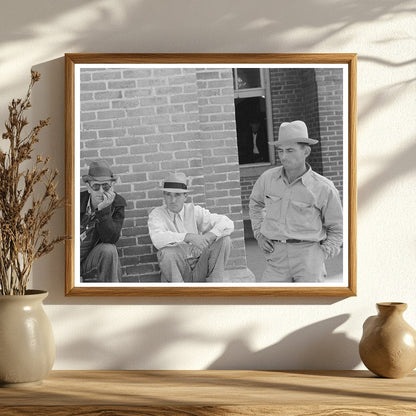 Men at Courthouse in Abbeville Louisiana November 1938