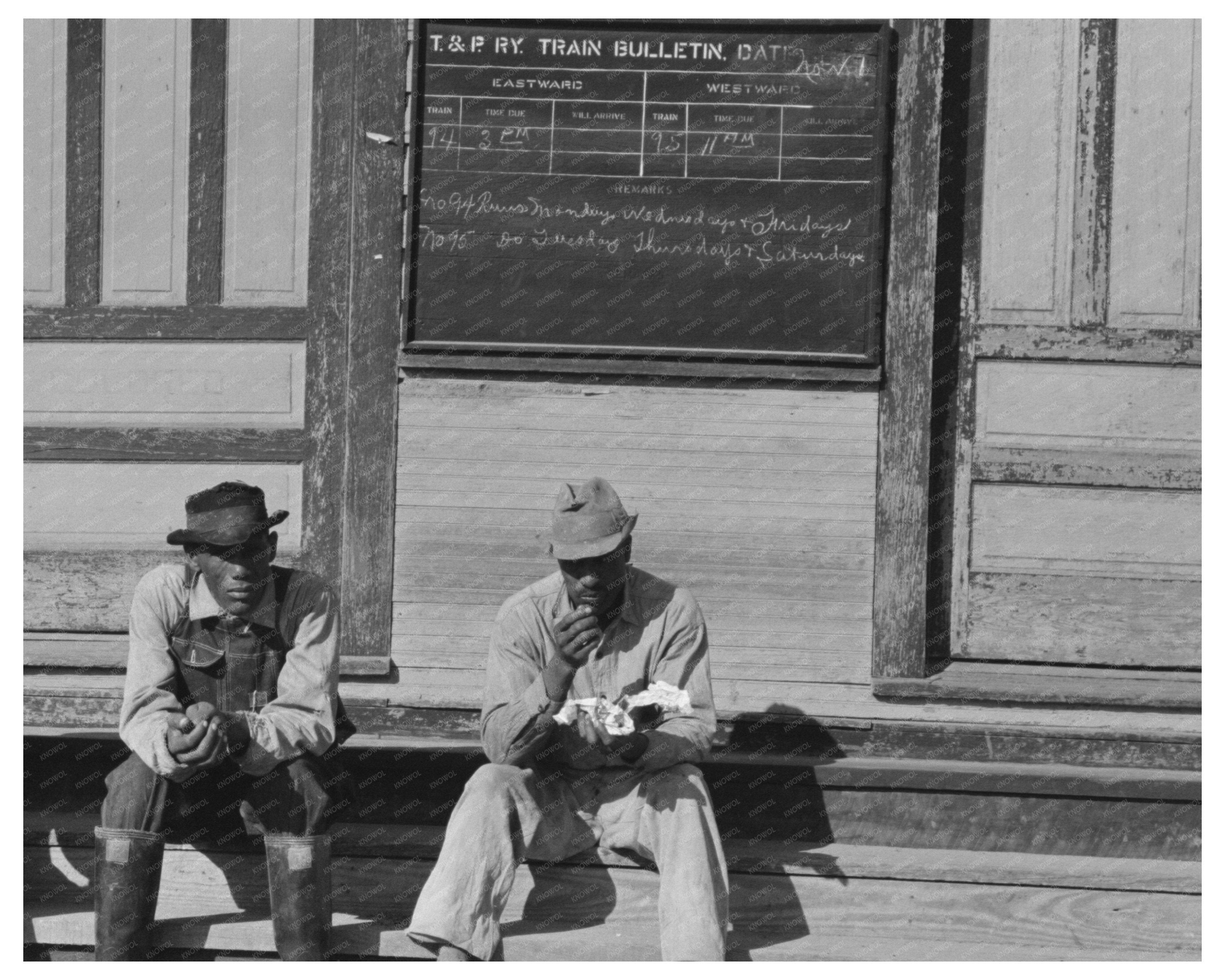 Texas and Pacific Railroad Station New Roads Louisiana 1938