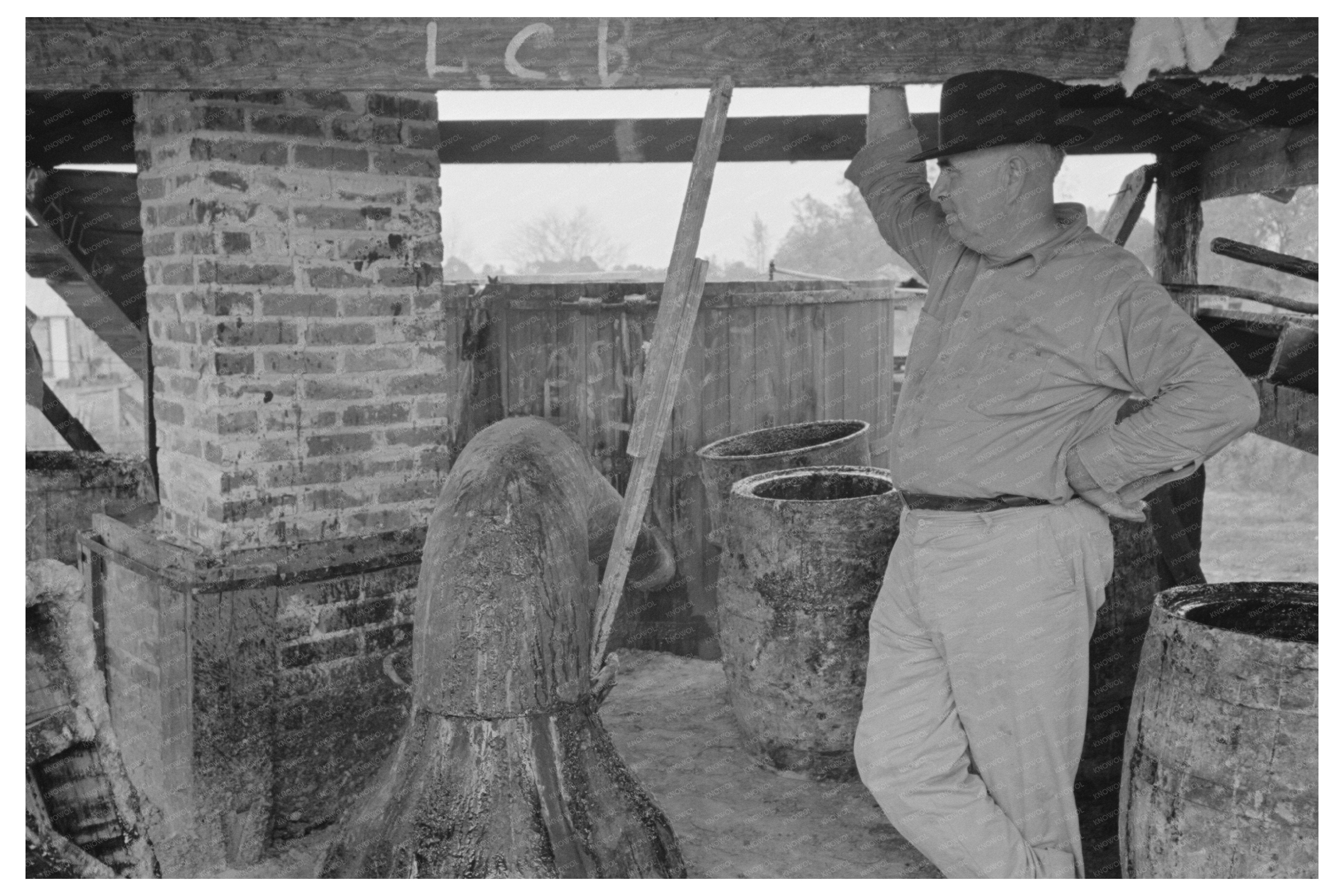 Turpentine Still Operation State Line Mississippi 1938